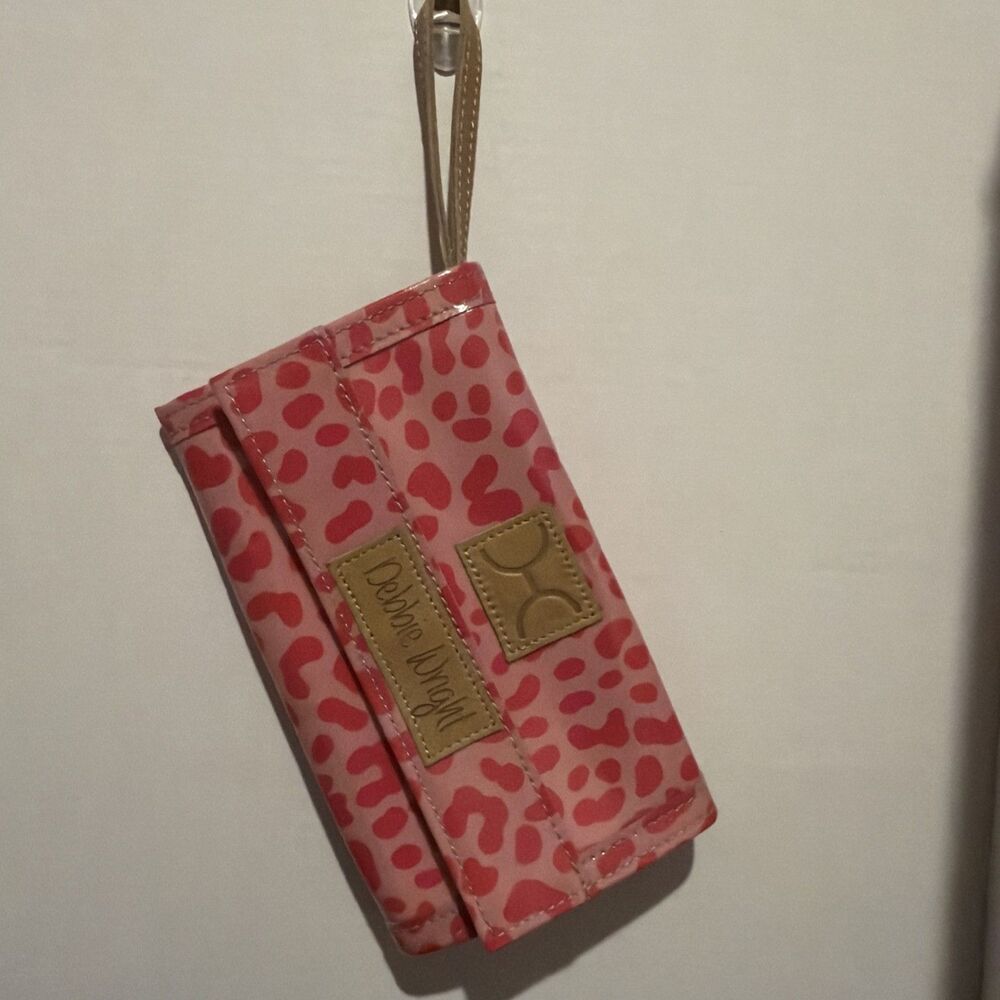 Debbie Wright By Thandana Pink Leopard Print Wallet Handmade South Africa Rare
